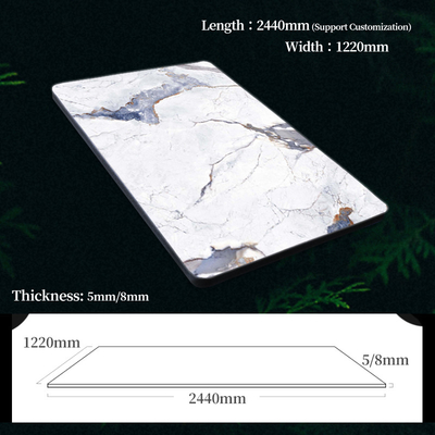 Quality Waterproof And Easy To Install Marble Wood Veneer Panels Interior Decorative Wall Panels New Products Marble Wall Panels factory