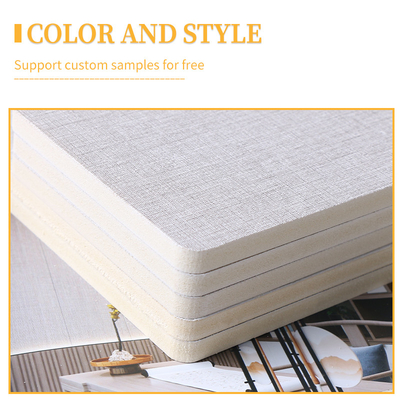 Quality PVC Bamboo Charcoal Wall Board Fabric Wall Panel 1220*2440*5mm factory