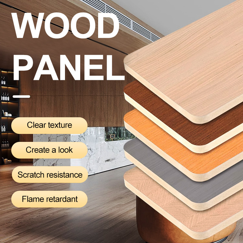 Quality Interior Decorative Bamboo Crystal Panels Wood Grain Bamboo Charcoal Wood Veneer Panels factory