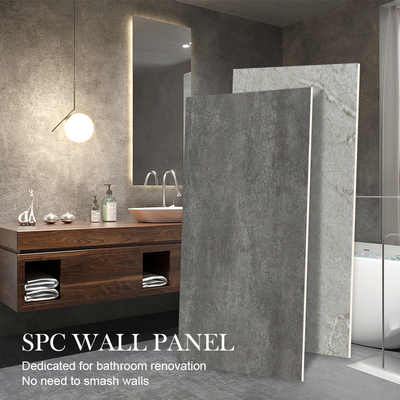 Quality Moisture-Resistant Bathroom SPC Wall Panels Marble Modern Stone Crystal Panels factory