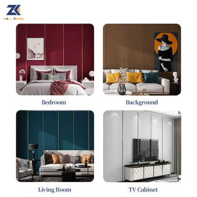 Quality 1.22m Wide Wood Veneer Bamboo Charcoal Fabric Texture 3D PVC Kitchen Wall Panels factory
