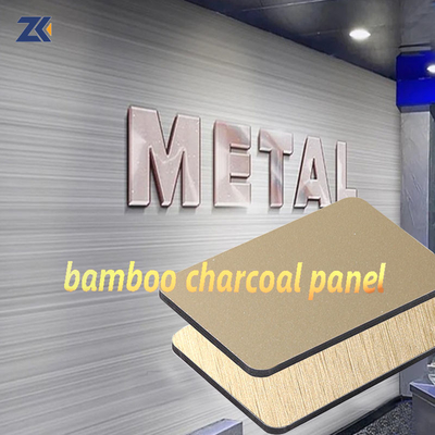 Quality 5mm 8mm Bamboo Charcoal PVC Wall Panel Waterproof Moisture-Proof factory