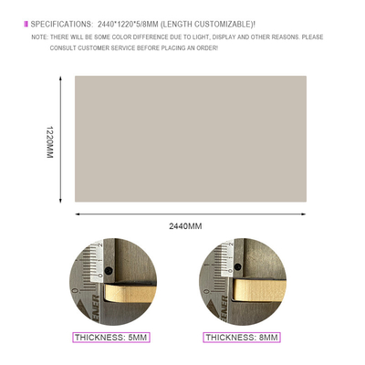 Quality Administration Interior Decoration Skin Feel PVC Wall Panels Width 1.22m factory