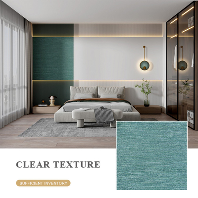 Quality Bamboo Wood Fiber Fireproof Fabric PVC Wall Panels Water Resistant factory