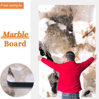 Quality Bathroom High Gloss PET PVC Marble Wall Panels Bamboo Charcoal Board factory