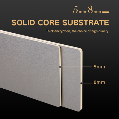 Quality PVC Decorative Metal Bamboo Charcoal Fibre Board Panel Moistureproof factory