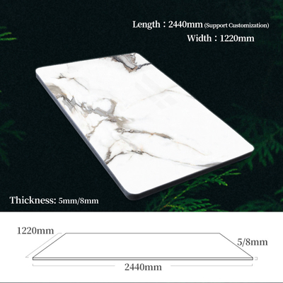 Quality Marble Bamboo Charcoal Wood Veneer Panels Interior Decorative Marble Wall Panels factory