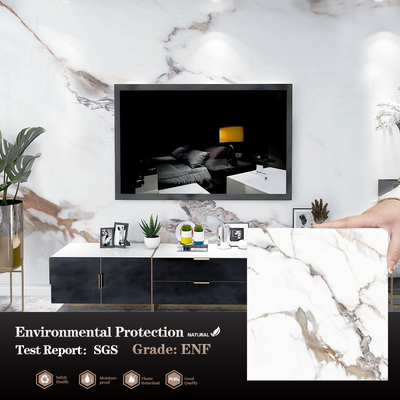 Quality Marble Bamboo Charcoal Wood Veneer Panels Interior Decorative Marble Wall Panels factory