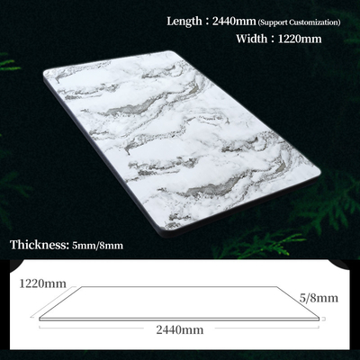 Quality 5mm Bamboo Charcoal Fireproof Waterproof Wall Panel 1220x2440mm factory