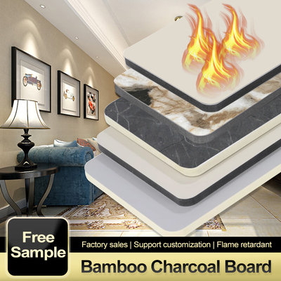 Quality Modern High Gloss Marble Sheet Panel Luxury Wall Decoration Bamboo Crystal Board factory