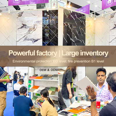 Quality Marble Bamboo Charcoal Wood Veneer Panels Interior Decorative Marble Wall Panels factory