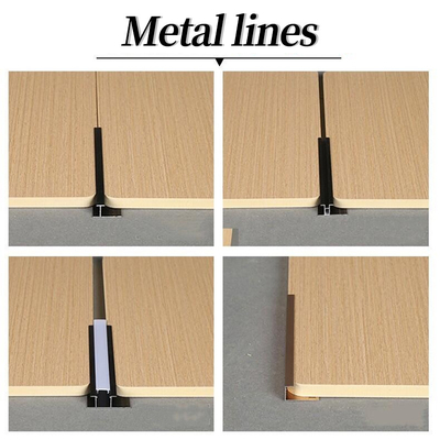 Quality Indoor Decorative PVC Wall Panels Indoor Bamboo Charcoal Wood Grain Wall Panels factory
