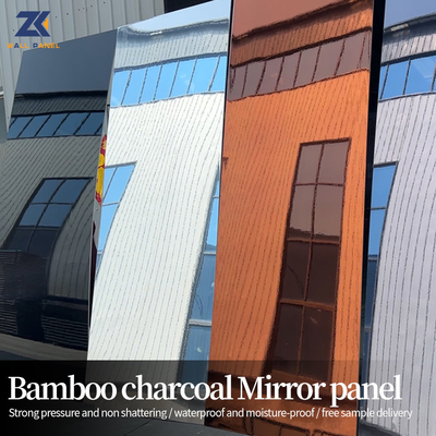 Quality Mirror Finish Bamboo Charcoal Fiber Board Wallboard Scratch Resistant factory