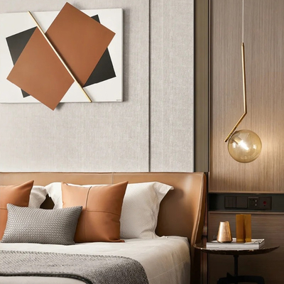 Quality PVC Bamboo Charcoal Wall Board Fabric Wall Panel 1220*2440*5mm factory