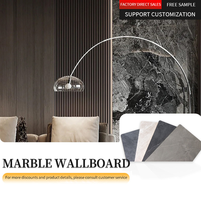 Quality Bamboo Charcoal PVC Marble Wall Panel Sheet 1220*2440*8mm factory