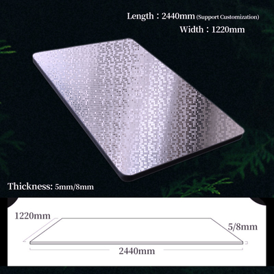 Quality Mosaic Wall Decor PET Wall Panel Bamboo Charcoal Fiber Wood Veneer Board factory
