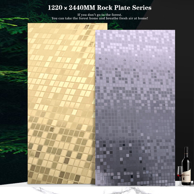 Quality Mosaic Wall Decor PET Wall Panel Bamboo Charcoal Fiber Wood Veneer Board factory