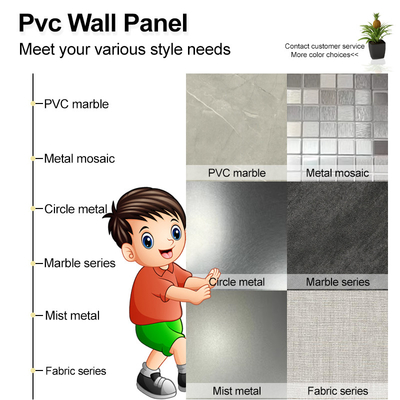Quality TV Background Marble Wall Panels Waterproof Marble Bamboo Crystal Panels factory