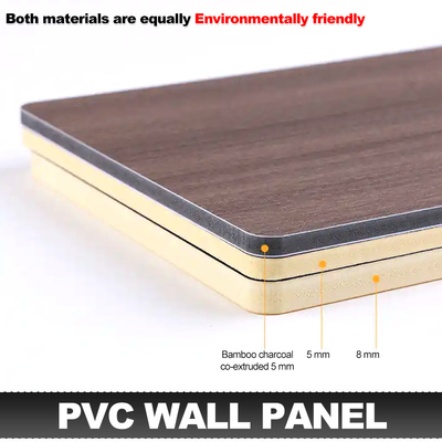 Quality 1.22m Width Bamboo Charcoal Wall Board Solid Bamboo Crystal Wall Panels factory