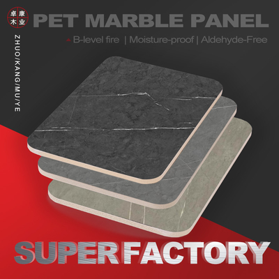 Quality PVC Marble Panels Custom Size Bamboo Charcoal Wall Panels with Metal Profile Splicing factory