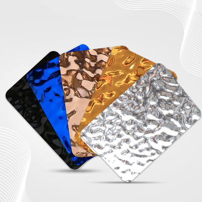 Quality Luxury 3d Water Ripple Charcoal Board Factory Supply Carbon Crystal Plate Wall Panel factory