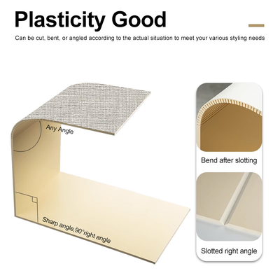 Quality PVC Bamboo Charcoal Wood Veneer Interior Decorative Wood Wall Paneling factory