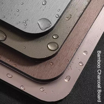 Quality Fireproof Metal Bamboo Charcoal Wood Veneer Carbon Crystal Board factory