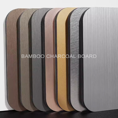 Quality Fireproof Metal Bamboo Charcoal Wood Veneer Carbon Crystal Board factory