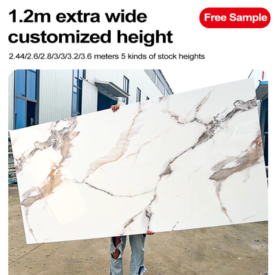Quality PET Marble Texture Decorative Wall Board Bamboo Charcoal Wood Veneer PVC Wall Panel factory