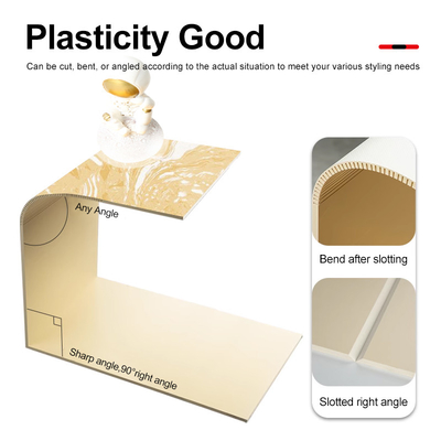 Quality Modern Attractive 5MM High Gloss Wall Marble Panel For Interior PVC Marble Sheet factory
