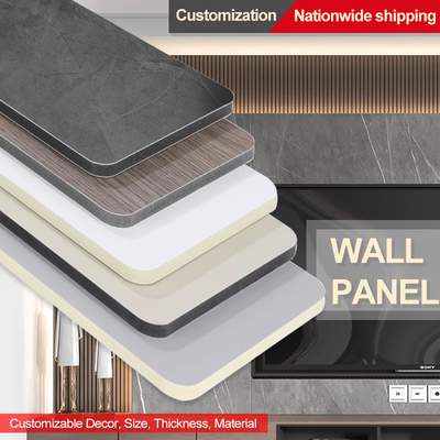Quality 5mm / 8mm Interior Decorative PVC Marble Sheet Bamboo Charcoal Wall Board factory
