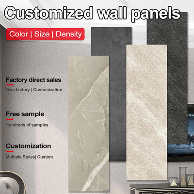 Quality 5mm / 8mm Interior Decorative PVC Marble Sheet Bamboo Charcoal Wall Board factory