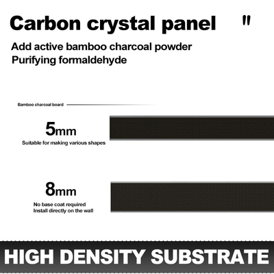 Quality Modern 5MM Bamboo Carbon Fiber Metal Wall Panels For Interior Decoration factory