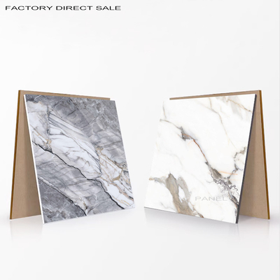Quality 5MM Bamboo Charcoal Wood Veneer High Glossy 3D Customized Printing Marble Sheet factory