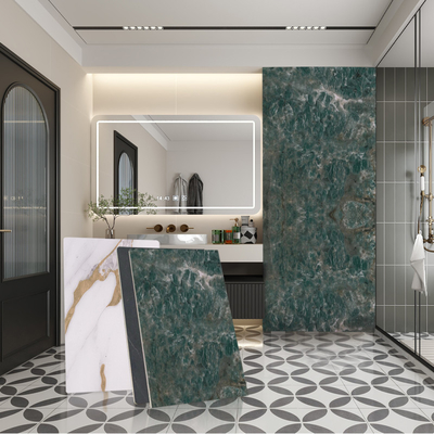 Quality Customized Marble Sheet Bamboo Charcoal Wood Veneer For Interior Decoration Waterproof Pvc Board factory