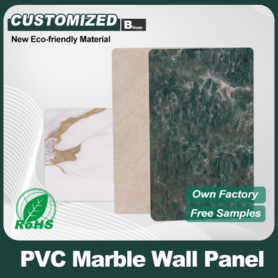 Quality Customized Marble Sheet Bamboo Charcoal Wood Veneer For Interior Decoration Waterproof Pvc Board factory