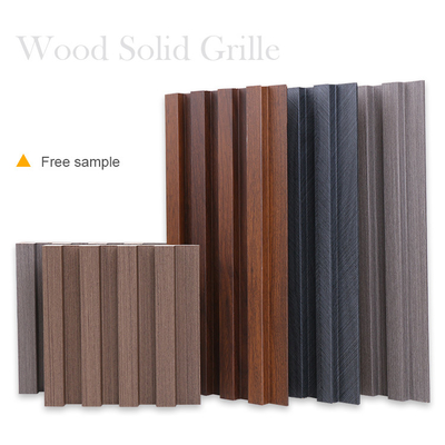 Quality Solid Wood Grille Grooved WPC Fluted Panel Exterior OEM ODM factory