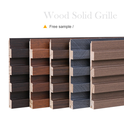 Quality Solid Wood Grille Grooved WPC Fluted Panel Exterior OEM ODM factory