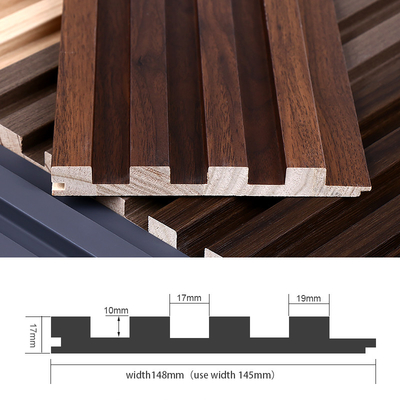 Quality Environmental Protection Wall Panel Wood Grille Groove Solid Wood Wall Panel factory