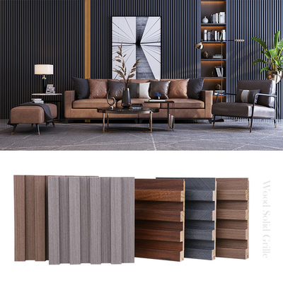 Quality Environmental Protection Wall Panel Wood Grille Groove Solid Wood Wall Panel factory