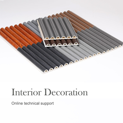 Quality Environmentally Friendly Moisture proof Curved WPC Wood Panel 15mm Wall Panel factory
