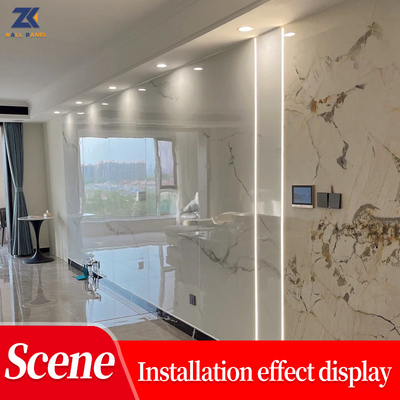 Quality Fireproof Marble Interior Decorative Wall Panel Anti Static factory