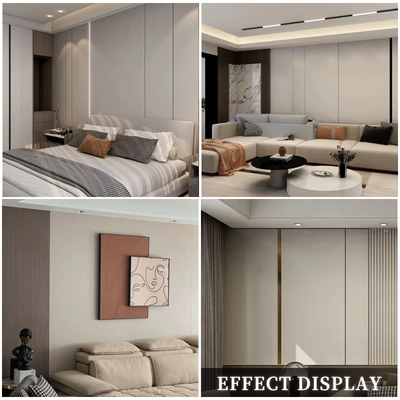 Quality Width 1.22m PVC Skin Feel Decorative Interior Design Wall Insulation Panels factory