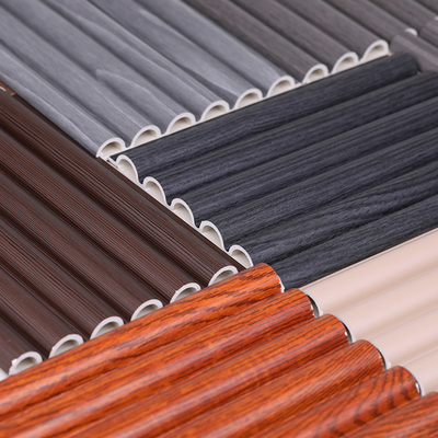 Quality 15mm Interior Decoration Wall Panel PVC Wood Plastic Arc Board factory