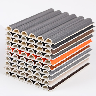 Quality 15mm Interior Decoration Wall Panel PVC Wood Plastic Arc Board factory