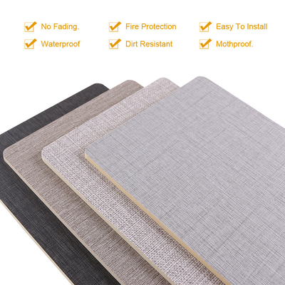 Quality Fireproof Fabric Bamboo Charcoal Wood Veneer Interior Decoration Wall Panels Moisture Proof factory