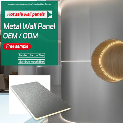 Quality Factory Wholesale Flexible Bamboo Wood Fiber Metal PVC Wall Panel For Use In KTV factory