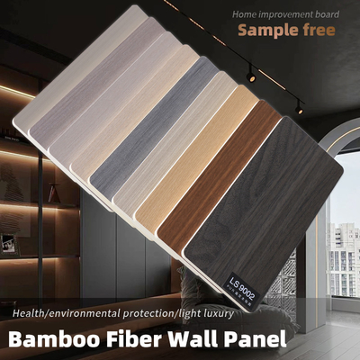 Quality 5mm 8mm Decorative Bamboo Fiber Wall Panels Modern Sound Absorbing factory