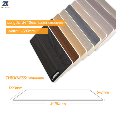 Quality Flame Retardant Waterproof Thickness 8mm Bamboo Fiber Interior Wall Panels factory