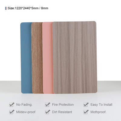 Quality Odorless Bamboo Fiber Wall Panel Wood Grain Veneer Sheets 1220*2440mm factory